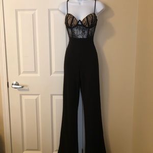 Beautiful black jumpsuit w/corset bodice brand new with tags!